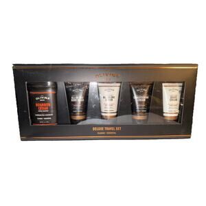 Olivina Men Deluxe Travel Set Classic Deodorant Body Wash Shave Cream And More